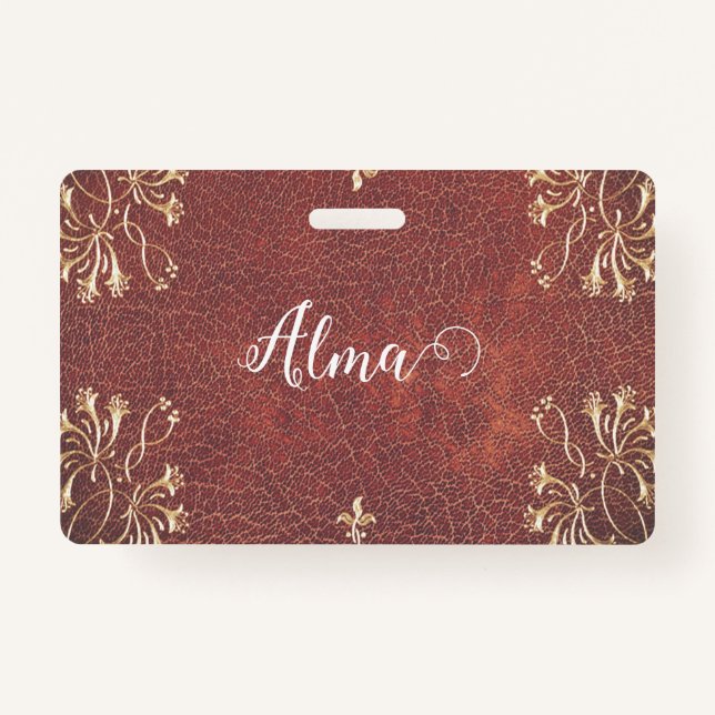 Tarjeta De Identificación Alucinaciones doradas - personalizadas (Anverso)