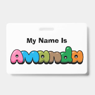 Tarjeta De Identificación Amanda