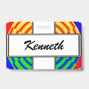 Tarjeta De Identificación Amanecer Digital por Kenneth Yoncich