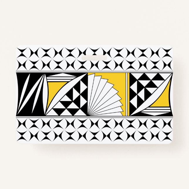 Tarjeta De Identificación Amanecer nativo del suroeste en amarillo (Anverso)