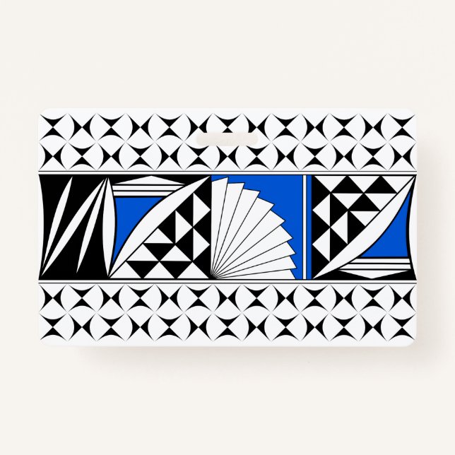 Tarjeta De Identificación Amanecer nativo del suroeste en azul (Anverso)