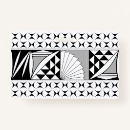 Tarjeta De Identificación Amanecer nativo del suroeste en gris