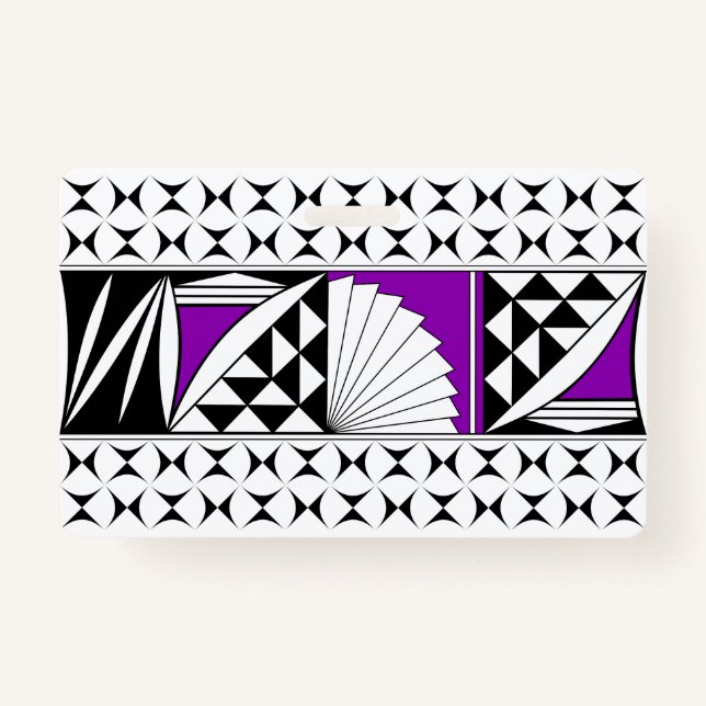 Tarjeta De Identificación Amanecer nativo del suroeste en morado (Anverso)