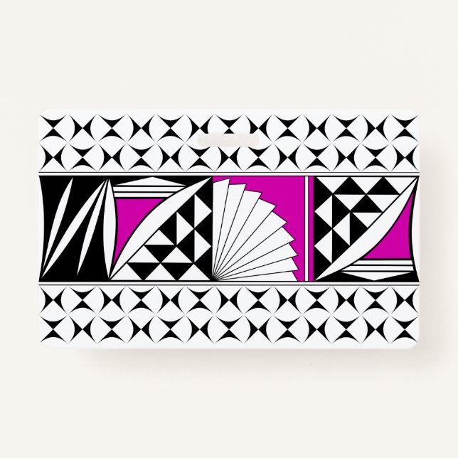 Tarjeta De Identificación Amanecer nativo del suroeste en rosa (Anverso)