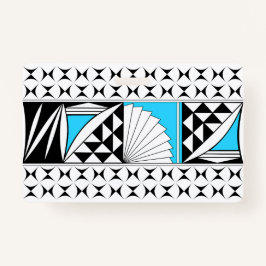 Tarjeta De Identificación Amanecer nativo del suroeste en turquesa