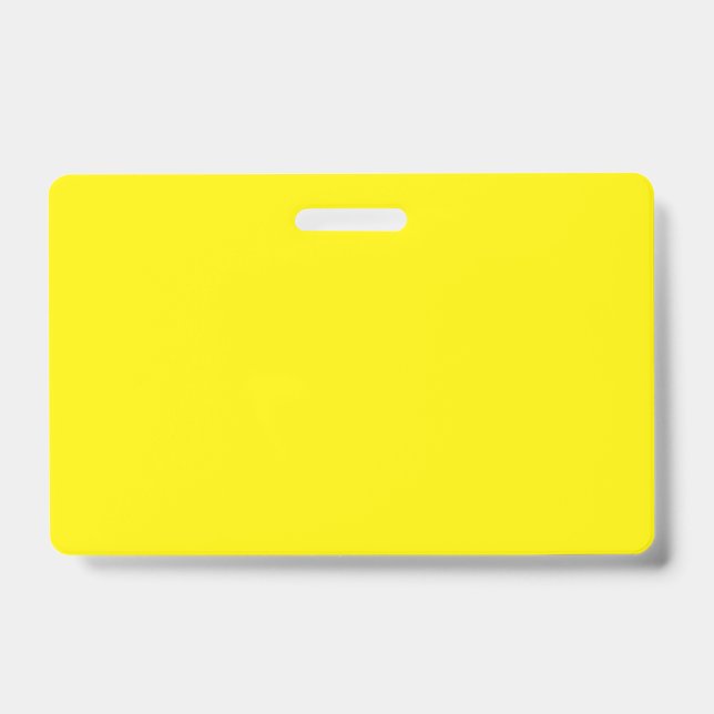 Tarjeta De Identificación Amarillo brillante #FFF3000, amarillo bananero (Anverso)