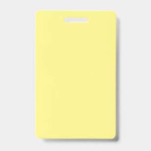 Tarjeta De Identificación Amarillo Claro #FFF888, Mazapán