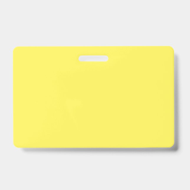 Tarjeta De Identificación Amarillo #FFF555, brillo dorado (Anverso)