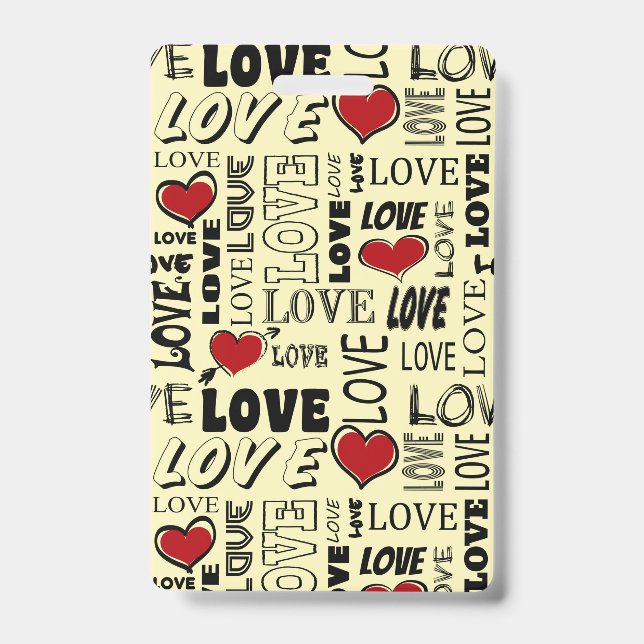 Tarjeta De Identificación Amor (Parte frontal)