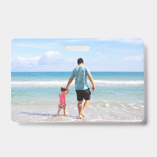 Tarjeta De Identificación Añadir su propia foto y/o texto (Anverso)