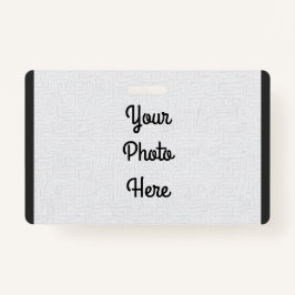 Tarjeta De Identificación Añadir tu foto/diseño - Insignia