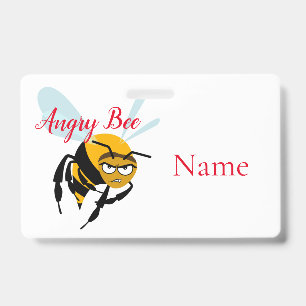 Tarjeta De Identificación Angry Bee Thunder_Cove