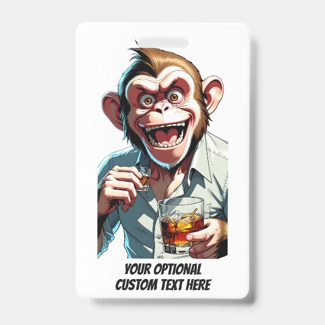 Tarjeta De Identificación Animal de fiesta con texto personalizado (Parte frontal)