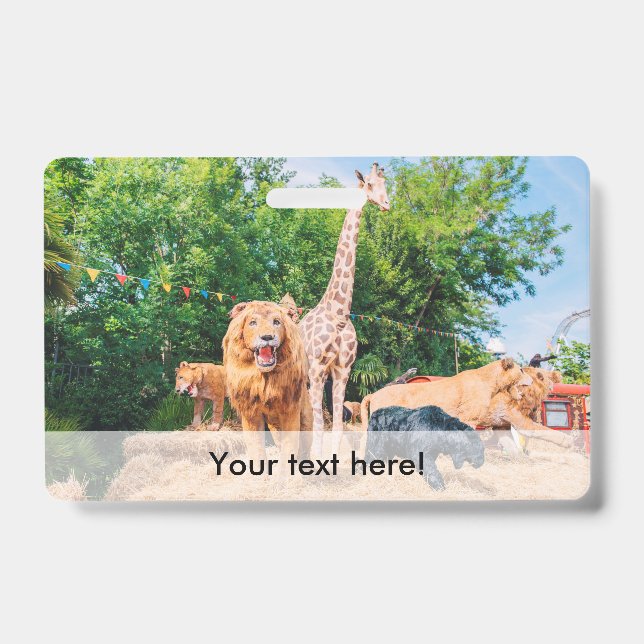 Tarjeta De Identificación Animales de peluche (Parte frontal)
