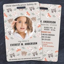Animales del Bosque Monada Personalizado Moderno F
