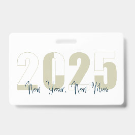 Tarjeta De Identificación Año Nuevo, Nueva Vibra