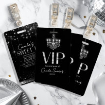 Antiguo Hollywood B & W Candil Sweet 16 ID1108