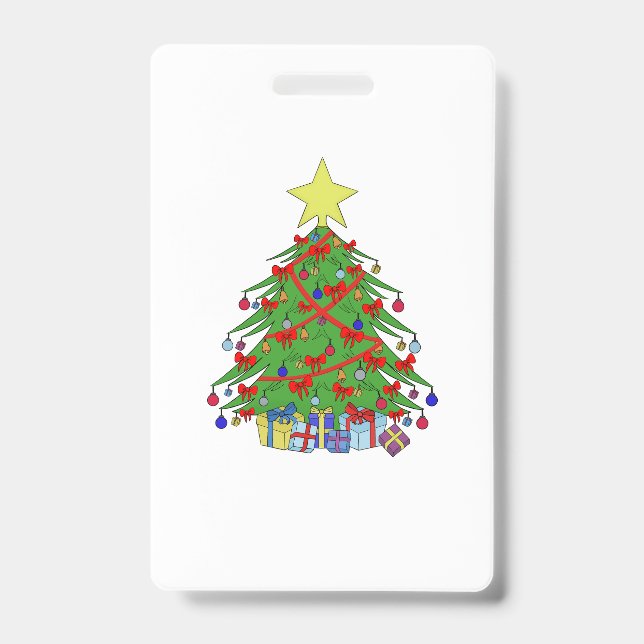 Tarjeta De Identificación árbol de Navidad (Parte frontal)