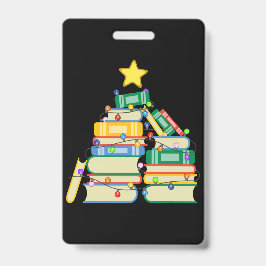 Tarjeta De Identificación Árbol navideño galáctico II