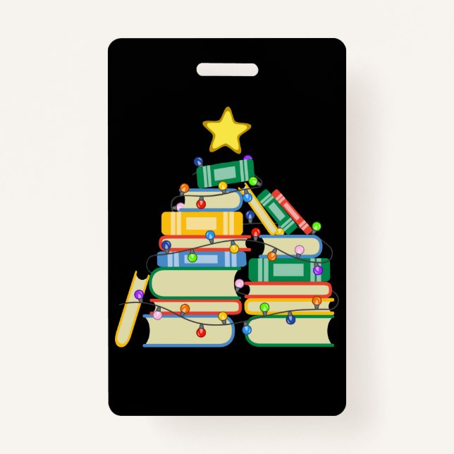 Tarjeta De Identificación Árbol navideño galáctico II (Anverso)