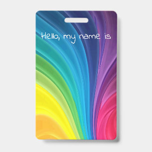 Tarjeta De Identificación arco iris