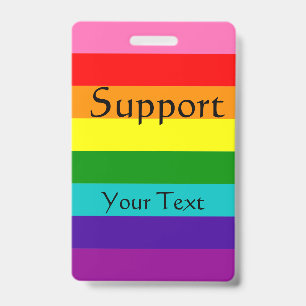 Tarjeta De Identificación Arcoíris, gay y simpatizantes