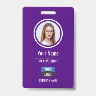 Tarjeta De Identificación Armada - Identificación de foto de empleado, placa