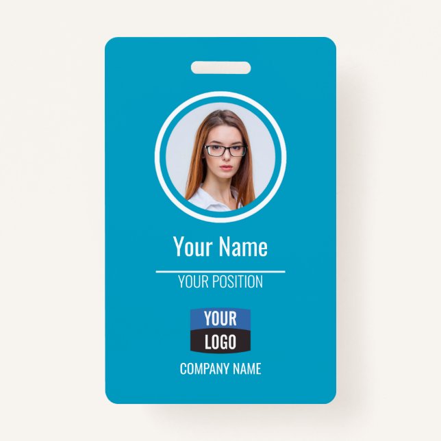 Tarjeta De Identificación Armada - Identificación de foto de empleado, placa (Anverso)