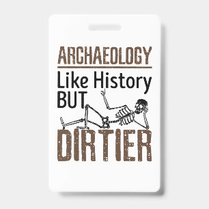 Tarjeta De Identificación Arqueología como historia pero sucia