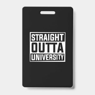 Tarjeta De Identificación Arte de graduación Directo de la Universidad
