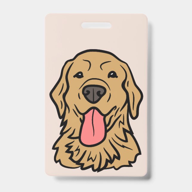 Tarjeta De Identificación Arte vectorial de Labrador Retriever | (Parte frontal)