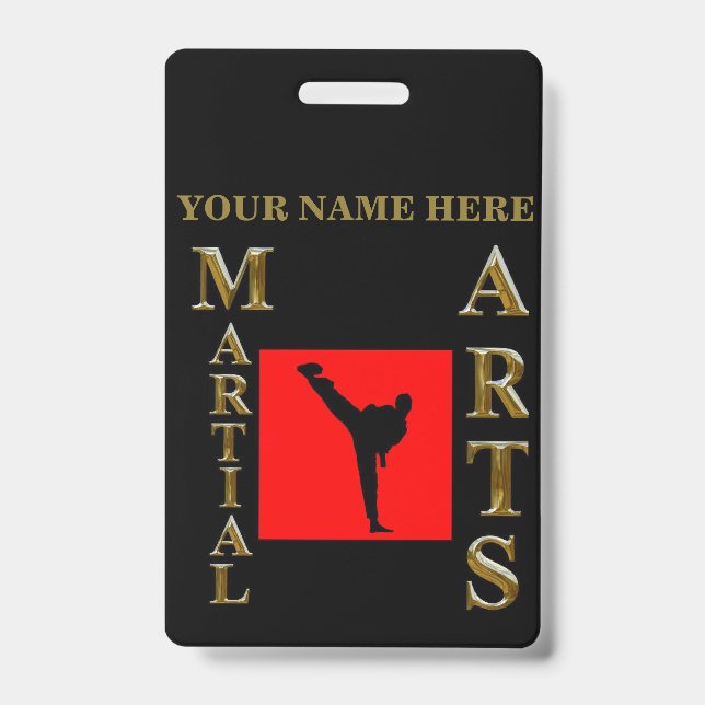 TARJETA DE IDENTIFICACIÓN ARTES MARCIALES (Parte frontal)