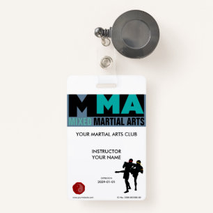 Tarjeta De Identificación Artes marciales mezclados