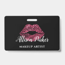 Artista de Maquillaje de Labios con Brillo Rojo Mo