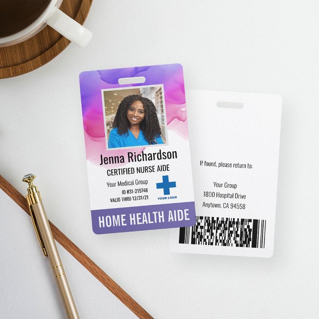Tarjeta De Identificación Asistente de Salud en el Hogar / Asistente de Enfe (Subido por el creador)