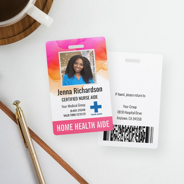 Tarjeta De Identificación Asistente de Salud en el Hogar / Asistente de Enfe (Subido por el creador)