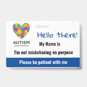 Tarjeta De Identificación Autismo