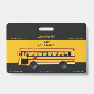 Tarjeta De Identificación Autobús escolar