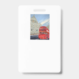 Tarjeta De Identificación Autobús Rojo de Londres