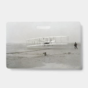 Tarjeta De Identificación Aviación De Vuelo En Primer Avión De Wright Brothe