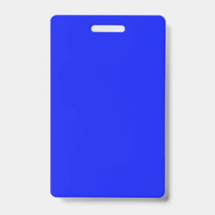 Tarjeta De Identificación Azul brillante zafiro de color sólido