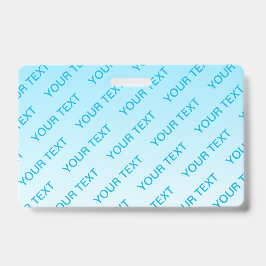 Tarjeta De Identificación Azul Cielo (¡color cambiable!) Patrón de Ombre y T