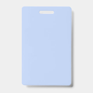 Tarjeta De Identificación Azul claro pervinca de color sólido liso