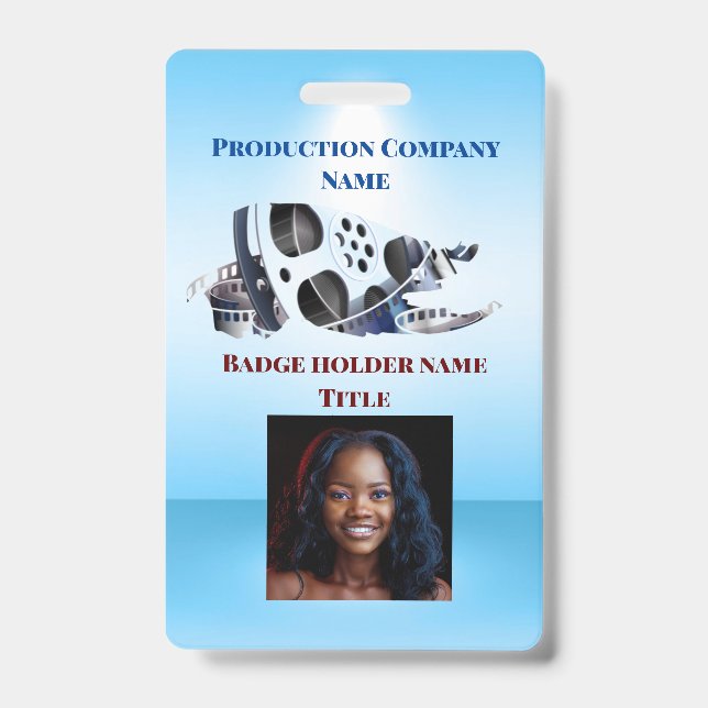 Tarjeta De Identificación Azul Verdadero (Parte frontal)