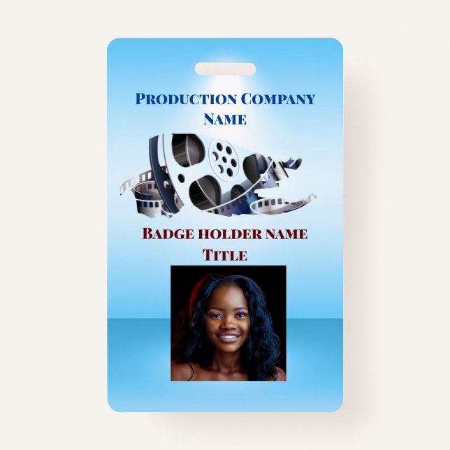 Tarjeta De Identificación Azul verdadero (Anverso)