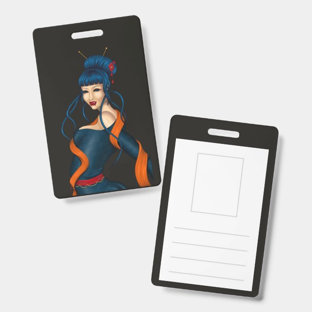 Tarjeta De Identificación Badge (Parte frontal y trasera)