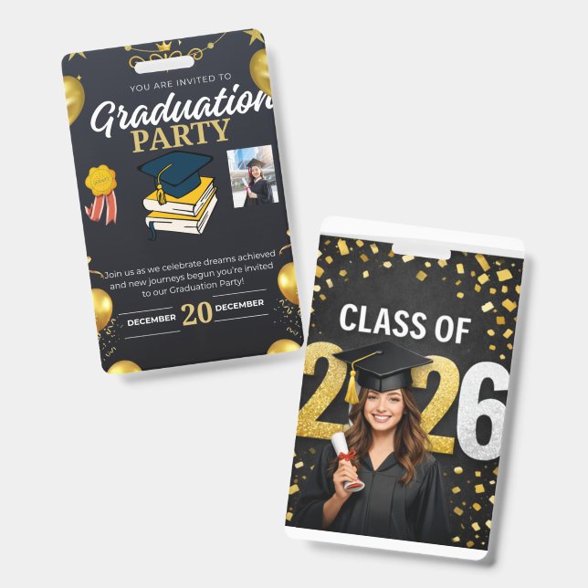 Tarjeta De Identificación Badge (Parte frontal y trasera)