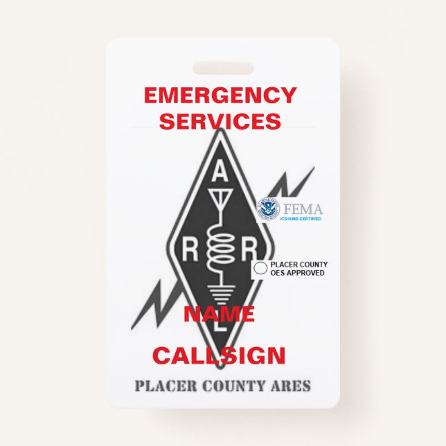 Tarjeta De Identificación Badge (Anverso)