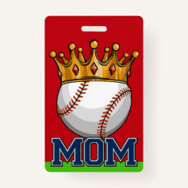 Tarjeta De Identificación Badge de Béisbol DAD Lanyard - Ver Atrás