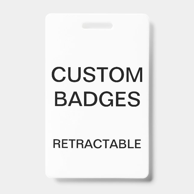 Tarjeta De Identificación BADGE DE CLIP RETRACTABLE personalizado personaliz (Anverso)